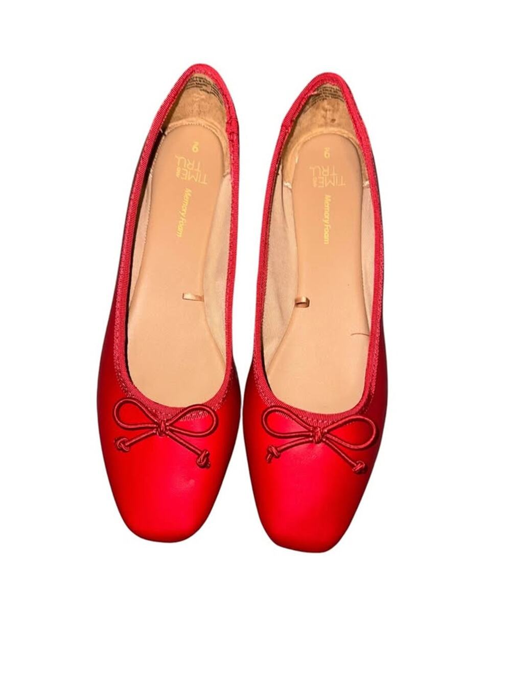 Red Ballet Flats Size 9 Brand New